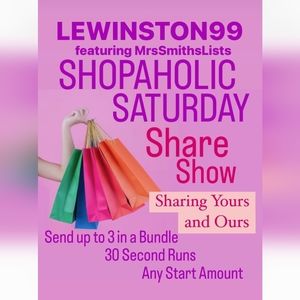 Saturday Silent Share Show Yours and Ours Tonight 9:30EST*Please read info below